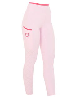 Leggings donna full grip in tessuto tecnico elasticizzato leggero e traspirante con inserti traforati