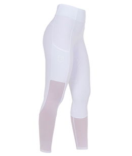 Leggins donna in 
tessuto tecnico full grip elasticizzati leggeri e traspiranti con inserti perforati