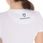 T-shirt da donna slim fit in cotone a manica corta con stampa Monaco e strass - foto 4