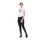 T-shirt da donna slim fit in cotone a manica corta con stampa Monaco e strass - foto 6