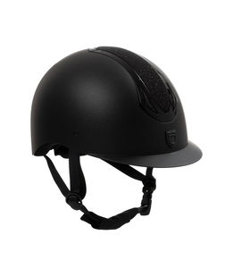 Cap da equitazione per donna modello Azael Stone con visiera stretta e regolazione tramite rotella