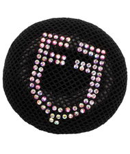 Retina per capelli modello Harcadya con strass e con cordino elastico regolabile