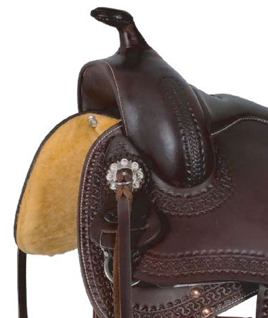 Sella western treeless Freemax Buffalo Leather in cuoio ingrassato senza arcione - foto 1