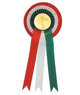 Coccarda tricolore Italia testa cavallo