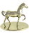 Trofeo cavallo con base in ottone misura 23x26x19