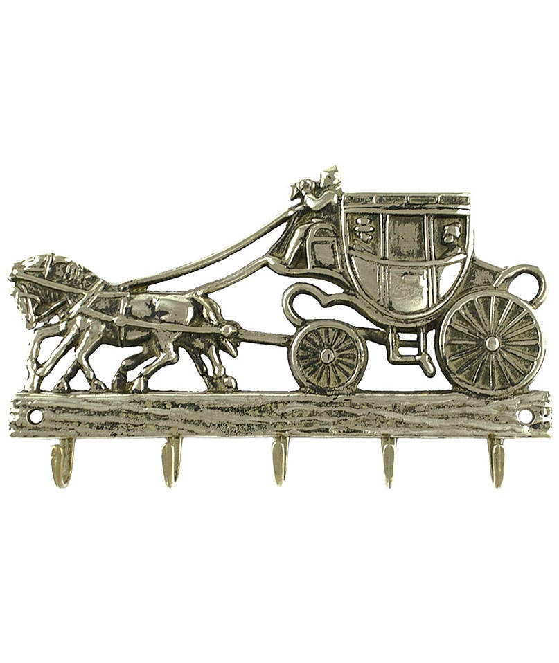 Portachiavi da muro soggetto carrozza misura 20x11 cm