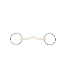 Filetto intero ad anelli 70 mm inox e collo d'oca rigido 15 mm