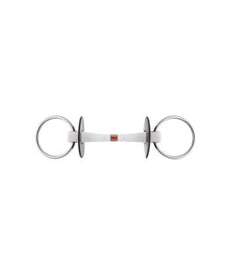Filetto snodato ad anelli 70 mm inox con rullo in rame centrale completo di rondelle e cannone 20 mm