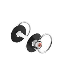 Filetto intero ad anelli doppi 70 mm inox completo di rondelle e imboccatura da 20 mm