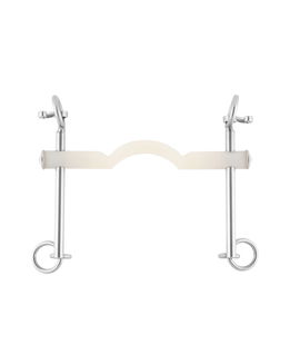 Pelham intero aste lunghe Nathe con imboccatura a ponte spessore 15 mm