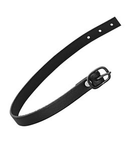 Lacciolini in pelle per speroni inglesi modello perlon black 45 cm con fibbie inox