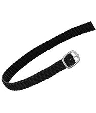 Lacciolini in nylon per speroni inglesi modello perlon black 50 cm con fibbie inox