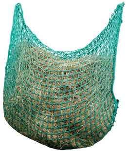 Rete fieno flexistrong verde 90x90 cm extra spessa con cinghie a chiusura rapida
