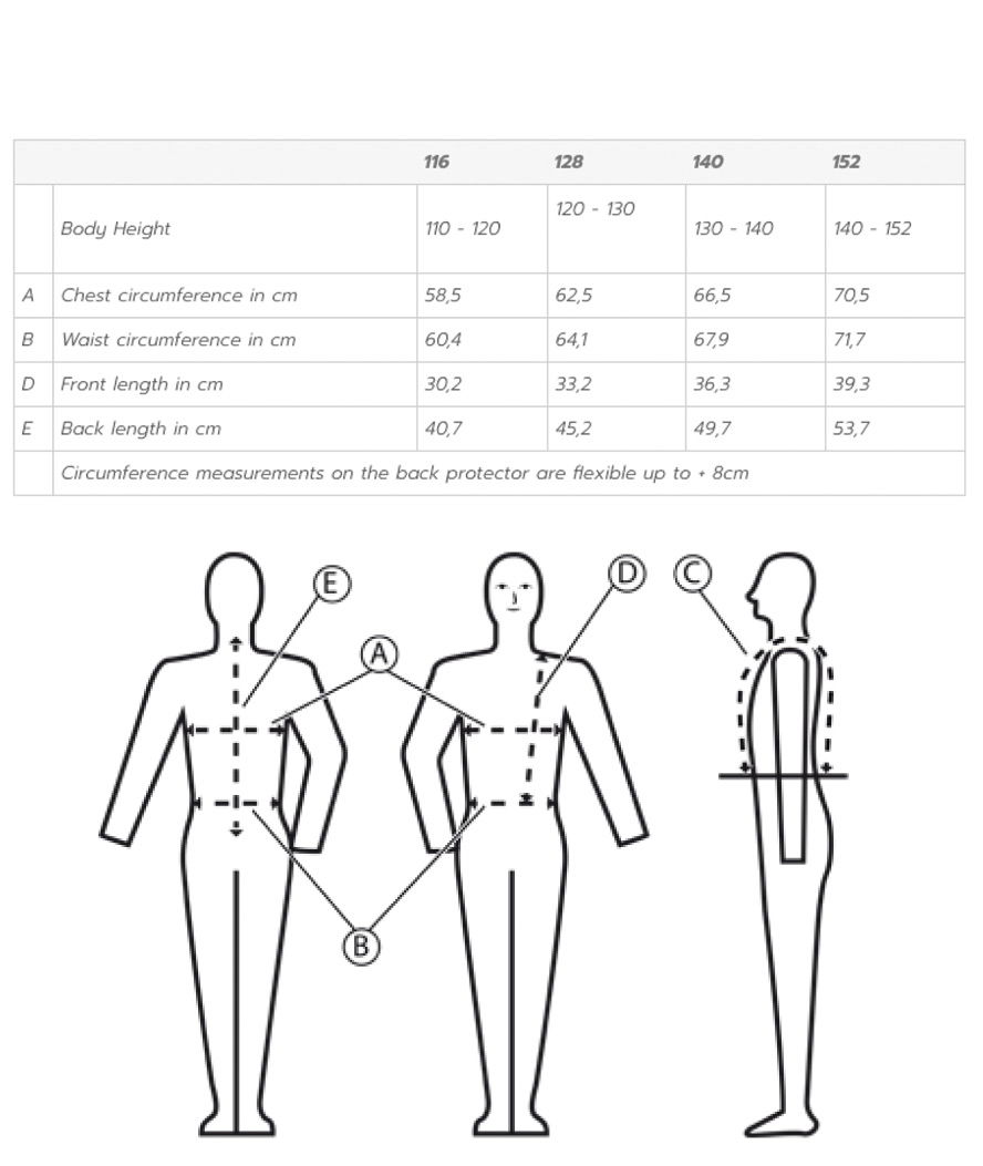 Gilet reversibile salvaschiena con protezione laterale per equitazione da bimbo - foto 1