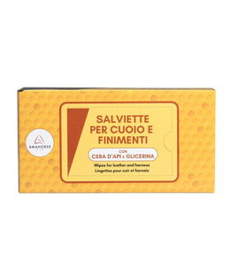 Salviette per la pulizia di cuoio e finimenti impregnate di sapone per cuoio