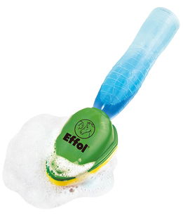 Spazzola shampoo applicazione silenziosa cavalli sensibili