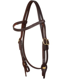 Briglia western a cambio rapido con frontalino dritto