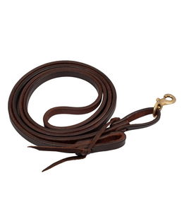 Redini roping da lavoro in cuoio 5/8" con moschettone ottonato 