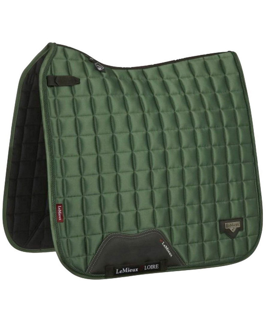 Sottosella da dressage LeMieux modello Loire Classic in tessuto satinato e con fodera in bambù VERDE