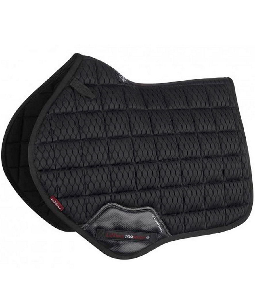 Sottosella inglese rettangolare LeMieux Carbon mesh air close contact NERO