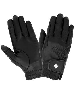 Guanti da equitazione in pelle Pro Touch Classic con chiusura a strappo anti-inceppamento