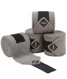 Set 4 fasce in pile per cavalli modello Classic polo grigio