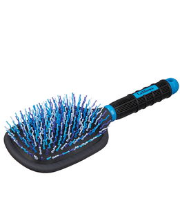 Spazzola per cavalli con setole ondulate sciogli nodi per code e criniere Tangle Tidy blu