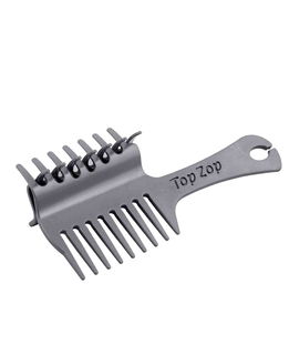 Pettine Top Zop grigio idelae per le trecce ai cavalli e le acconciature