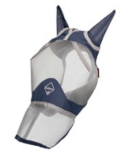 Maschera antimosche intera Blu Lemieux con coprinaso e copriorecchie modello Armoirshield Pro