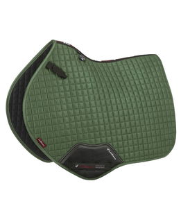 Sottosella da salto in pelle scamosciata modello Suede close contact square hunter green