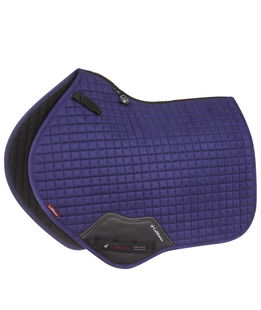 Sottosella da salto in pelle scamosciata modello Suede close contact square ink blue
