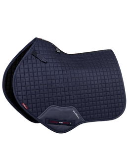 Sottosella da salto in pelle scamosciata modello Suede close contact square navy