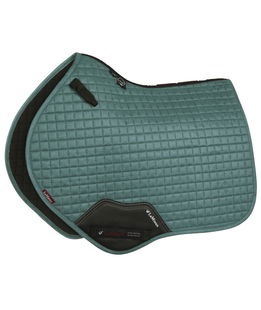 Sottosella da salto in pelle scamosciata modello Suede close contact square salvia