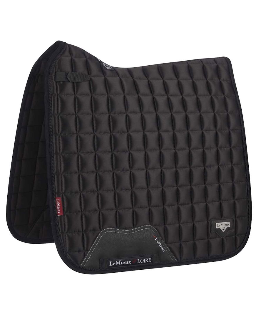 Sottosella da dressage in raso modello Loire classic square nero