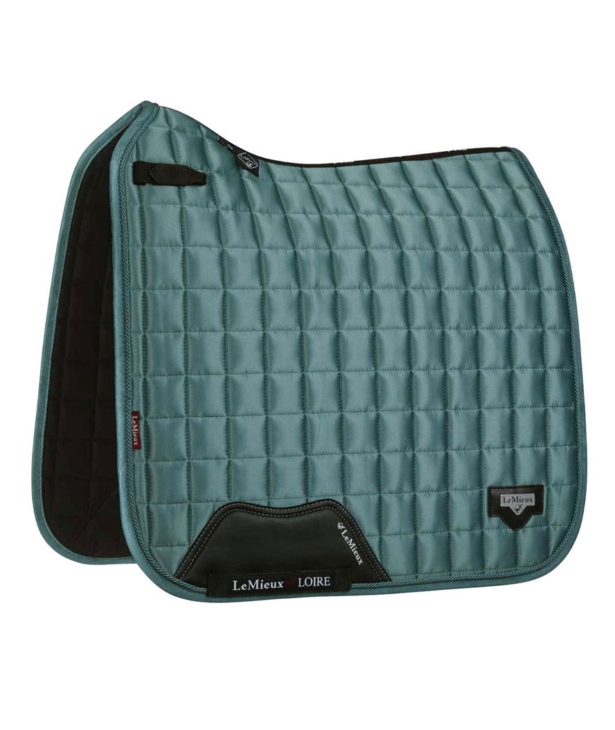Sottosella da dressage Loire Classic in tessuto di raso colore salvia