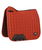 Sottosella dressage Loire Classic Square in tessuto di raso colore rosso sienna