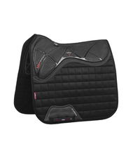 Sottosella da dressage modello X-GRIP TWIN Square nero con inserto in gel
