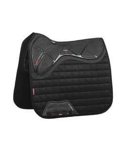 Sottosella da dressage modello X-GRIP TWIN Square nero con inserto in gel