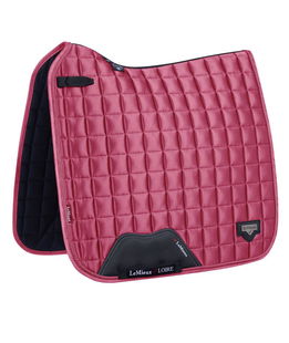 Sottosella da dressage Loire Classic in tessuto di raso colore french rose