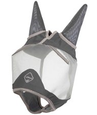 Maschera antimosche Grigio Lemieux con copriorecchie modello Armoirshield Pro