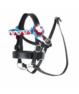 Briglia con redini per giocattolo peluches cavallo linea Toy Pony colore black