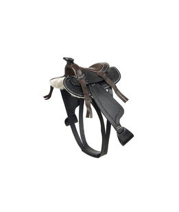 Sella western per giocattolo peluches cavallo linea Toy Pony coloreblack