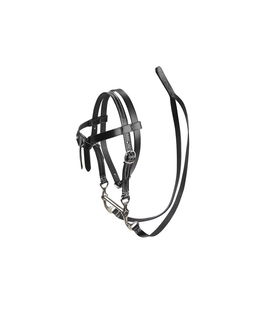 Briglia con redini per giocattolo peluches cavallo linea Toy Pony colore black