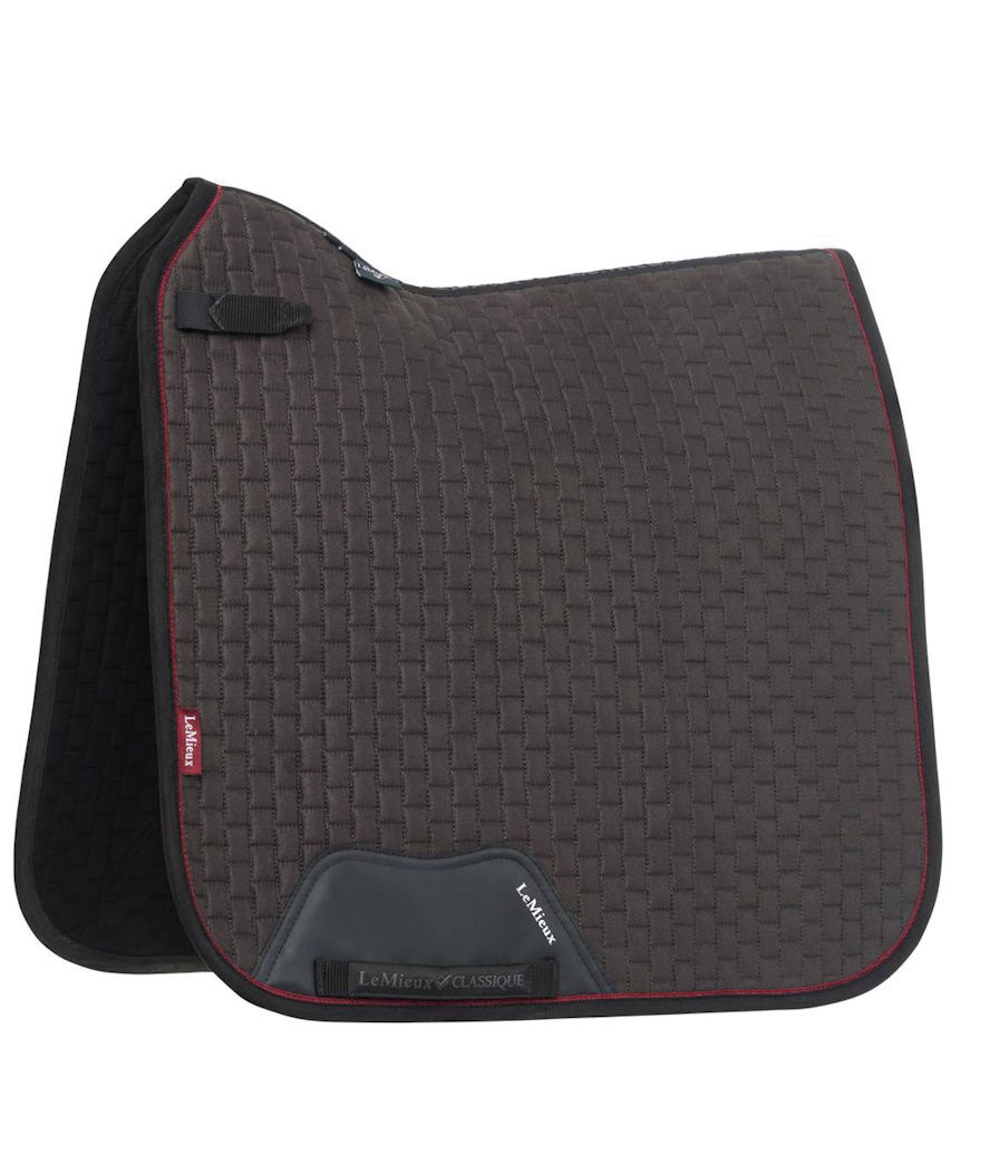 Sottosella da dressage in pelle scamosciata modello Suede square cinder