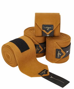 Set 4 Fasce polo in pile per cavalli modello Loire ginger