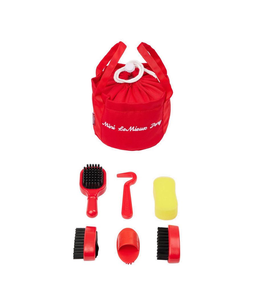 Kit grooming con spazzole e accessori per giocattolo peluches cavallo linea Toy Pony colore chilli
