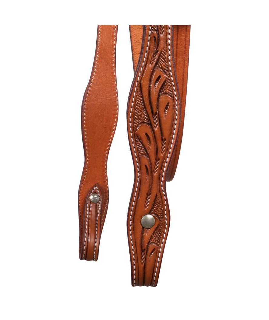 Testiera western flower tooling - foto 3