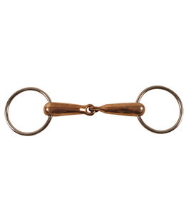 Filetto ad anelli snodato con imboccatura vuota in rame 23 mm