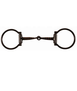 Filetto western D ferro nero imboccatura rame