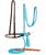 Bosal set con testiera e bosal in cuoio + mecate in crine con gancio in latigo